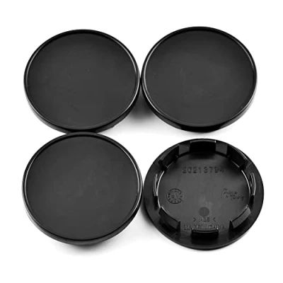 Abbildung von RhinoTuning 4 Stück Radnabenkappen für Nabendeckel OD 66 mm ID 55,5 mm, Schwarz Radnabenabdeckung Geeignet Beetle CC EOS GTI Golf Jetta Passat Tiguan Touareg e Rad, 3B7601171 Felgendeckel