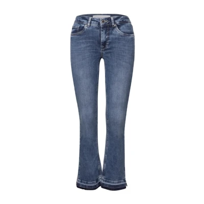 Abbildung von Street One Studio Damen F379472 Flared Jeans mit Nieten, Medium Blue Random, 32W / 28L