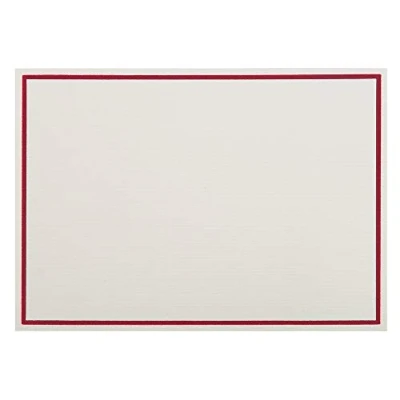 Abbildung von G.Lalo Lalo 32620L Karten Set Vergé de France (25% Hadern mit 10 Papier 300 g, 107 x 152 mm, Farbrand bordeaux, Umschläge, weiß gefüttert, 114 162 1 Pack)