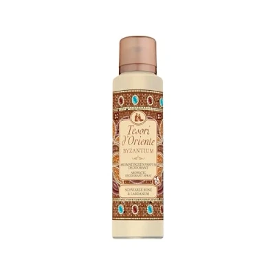 Abbildung von TESORI D’ORIENTE aromatisches Parfum Deodorant &#039;Byzantium&#039; 150 ml, mit schwarzer Rose &amp; Labdanum, 24 h Schutz, Wellness Ritual für Körper Sinne