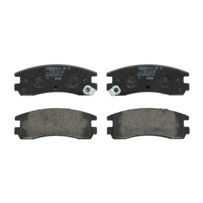 Abbildung von BOSCH 0 986 424 467 Bremsbelagsatz Low Metallic mit integriertem Verschleißsensor Anti Quietsch Blech CHEVROLET: Alero Saloon, OPEL: Sintra