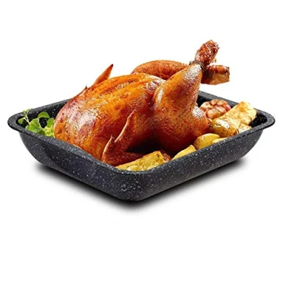 Abbildung von NAVA Backblech 39.5x33.5x7 cm, 6.5 L Tief mit Granitbeschichtung Zum Backen von Fleisch Kuchen