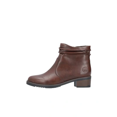 Abbildung von Rieker Stiefelette, Boots, Blockabsatz, slouchy Schaft, mit Innenreißverschluss
