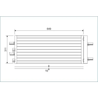 Abbildung von VALEO 822615 Klimakondensator mit Trockner Aluminium 311 MINI: Countryman