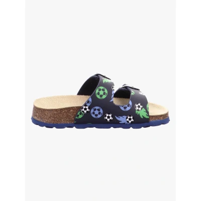 Abbildung von Superfit Jungen Fussbettpantoffel Pantoffeln, BLAU 8020, 25 EU