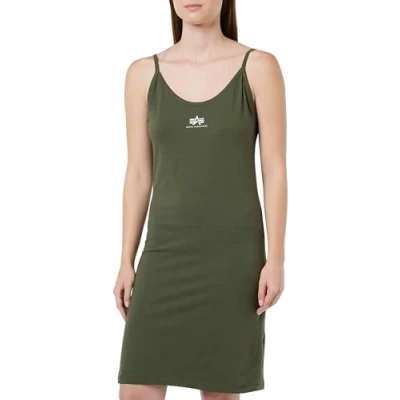 Abbildung von Alpha Industries Basic Small LOGO Etuikleid, Damen, Größe: XS, dark olive