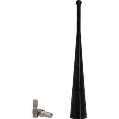 Abbildung von CARTREND 10505 Antennenstab Aluminium mit Gewindeadapter für alle gängigen vorhandenen Dach Anschluss Sockel 10 cm, schwarz
