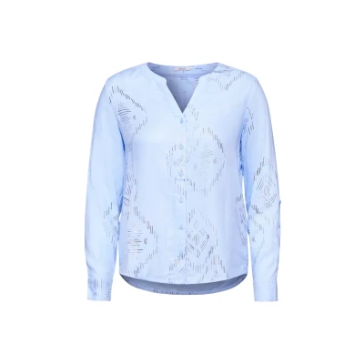 Abbildung von Cecil MIT Folienprint Bluse, Damen, Größe: XL, Blau