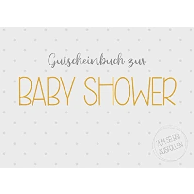 Abbildung von Gutscheinbuch zur Baby Shower Party zum selbst ausfüllen: 20 Gutscheine als Geschenk Shower, Geschenkidee