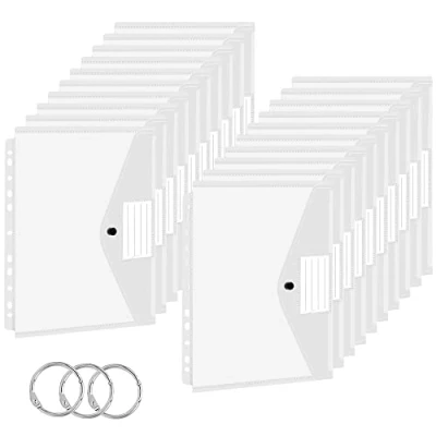 Abbildung von TOOELMON Dokumentenmappe A4, 20 Stück Premium Transparent Dokumententasche Kunststoff mit Druckknopf, Wasserdicht Dokumenten Mappe A4