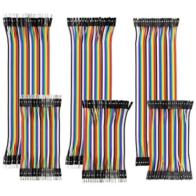 Abbildung von YXPCARS 240 Stück Jumper Kabel Kit 10cm and 20cm Male zu Female, Male, Female Wires Steckbrett für Arduino
