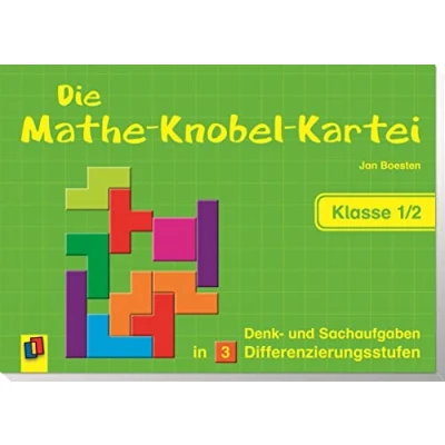 Abbildung von Die Mathe Knobel Kartei Klasse 1/2: Denk und Sachaufgaben in 3 Differenzierungsstufen