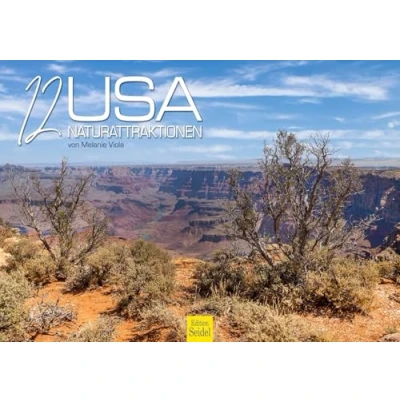 Abbildung von Edition Seidel Premium Kalender 12 USA Naturattraktionen 2025 Format DIN A3 Wandkalender Nationalparks New York Chicago Miami San Francisco Boston Metropole Skyline Melanie Viola