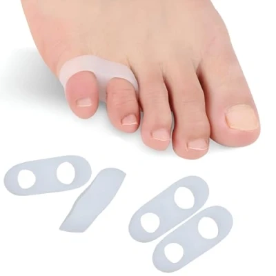 Abbildung von feifanshop 4 Silikon Zehenspreizer kleiner Zeh bei Hallux Valgus Hammerzeh Fußschmerzen