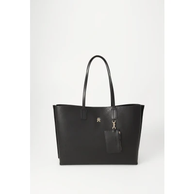 Abbildung von Tommy Hilfiger Distinct TOTE MONO Shopping Bag, Damen, Größe: One Size, Black