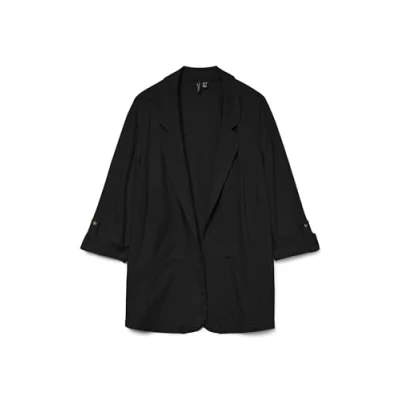 Abbildung von Vero Moda Curve Vmcjesmilo 3/4 Blazer, Damen, Größe: 46, Black