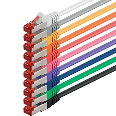 Abbildung von 1aTTack.de 10x 0,5m CAT6 Patchkabel S/FTP PIMF Schirmung CAT.6 RJ45 Netzwerkkabel Ethernetkabel DSL LAN Router Switch Modem Patchfeld 10 Farben
