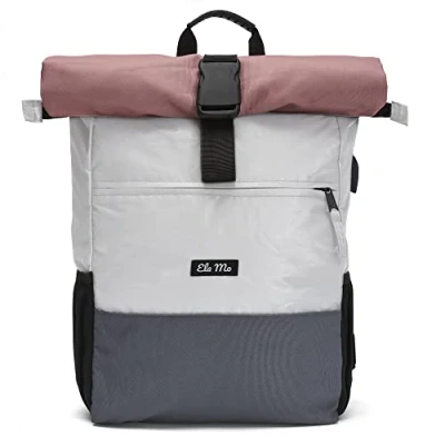 Abbildung von Ela Mo Rucksack Damen Schön, Komfortabel und Durchdacht 18 L (Night Edition Peach)