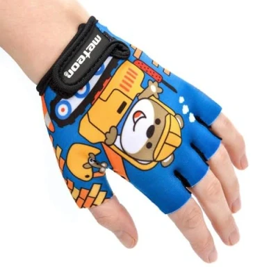 Abbildung von meteor Kinder Fahrradhandschuhe Bike Gel BMX Handschuh Jungen Fahrrad Handschuhe Mädchen radhandschuhe Scooter Tretroller Fahr Rad