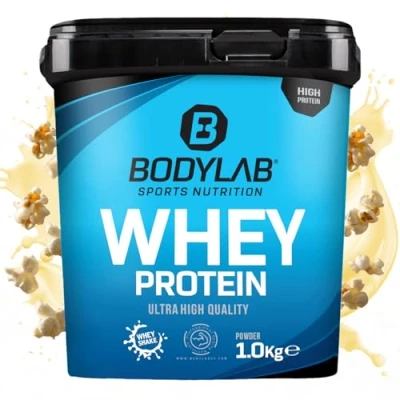 Abbildung von Bodylab24 Whey Protein Pulver, Popcorn, 1kg