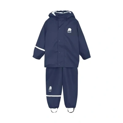 Abbildung von Celavi Rainwear SUIT Basic Unisex SET Regenjacke / wasserabweisende Jacke für Kinder, Größe: 110, Dark navy