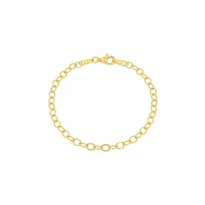 Abbildung von Amor Charmarmband 925 Sterling Silber Damen Armschmuck, 19 cm, Gold, Kommt in Schmuck Geschenk Box, 2038574