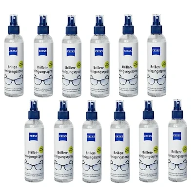 Abbildung von ZEISS Brillen Reinigungstücher oder Reinigungsspray zur schonenden &amp; gründlichen Reinigung Ihrer Brillengläser alkoholfrei (12)