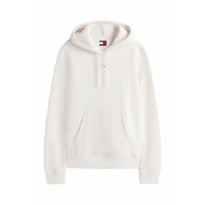 Abbildung von Tommy Jeans Linear Kapuzenpullover, Damen, Größe: 42, Off white