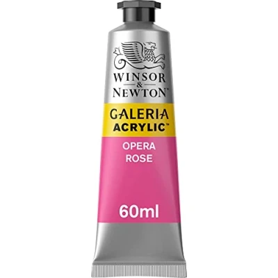 Abbildung von Winsor &amp; Newton 2120448 Galeria Acrylfarbe, hohe Pigmentierung, lichtecht, buttrige Konsistenz, 60 ml Tube Opernrosa