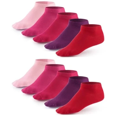 Abbildung von 10 Paar Sneaker Socken von Mat &amp; Vic&#039;s für Sie und Ihn Cotton classic (47 50, Berry Colors rot rosa pink lila) 35 36 37 38 39 40 41 42 43 44 45 46 47 48 49 50