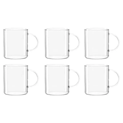 Abbildung von Leonardo Novo Teeglas, 6 er Set, 570 ml, Höhe 10,3 cm, hitzebeständiges Glas, 030537