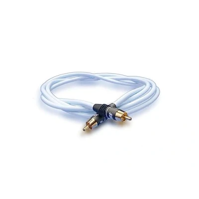 Abbildung von Supra Cables Subwooferkabel Sublink RCA 6 m m, Mono, RCA, Stecker auf Stecker, blau, für A/V Receiver und Subwoofer LFE