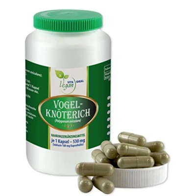 Abbildung von VITAIDEAL VEGAN® Vogelknöterich Kraut (Polygonum aviculare) 180 pflanzliche Kapseln je 530mg, rein natürlich ohne Zusatzstoffe
