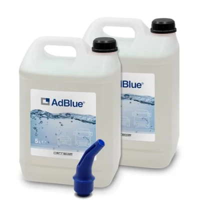 Abbildung von ERRECOM AdBlue® Harnstoffbasiertes Dieselmotor Additiv zur Verringerung der NOx Emissionen, gemäß ISO 22241 1, 10 L (2 x 5 L), inkl. Ausgießer