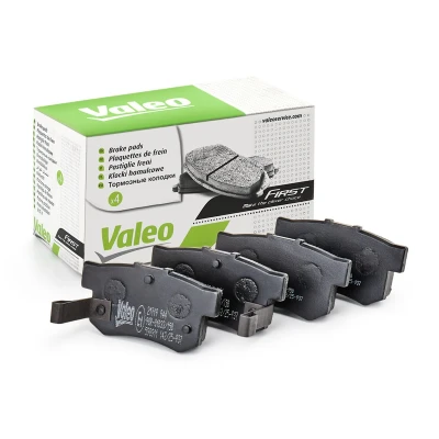 Abbildung von VALEO 598911 Bremsbelagsatz Hinterachse inkl. Verschleißwarnkontakt ohne Anti Quietsch Blech HONDA: CIVIC 8 Hatchback, Jazz 3, 9