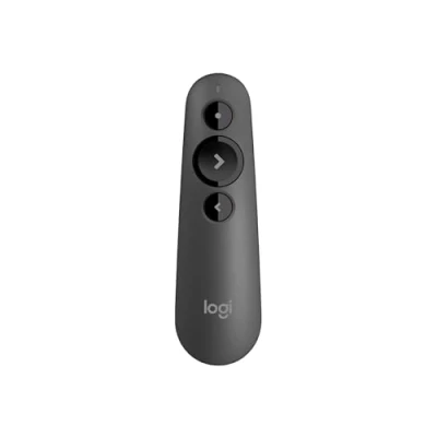 Abbildung von Logitech R500s Presenter mit Laser Klasse 1 für Bluetooth und USB Universell kompatibel, 20 Meter Reichweite, konfigurierbar, intelligente Batterienutzung 12 Monaten Laufzeit Dunkelgrau