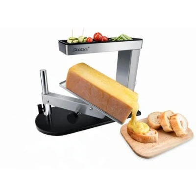 Abbildung von Steba Käse Raclette, passend für Käseblöcke mit einer Grundfläche von 17 x 7 cm, Stufenloser Temperaturregler, 600 Watt, RC 210