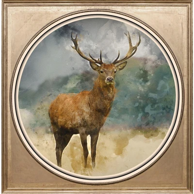 Abbildung von Queence Acrylglasbild Hirsch