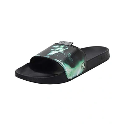 Abbildung von PUMA Unisex MAPF1 Graphic Leadcat FTR Schiebe Sandalen, Black Spectra Green, 37 EU