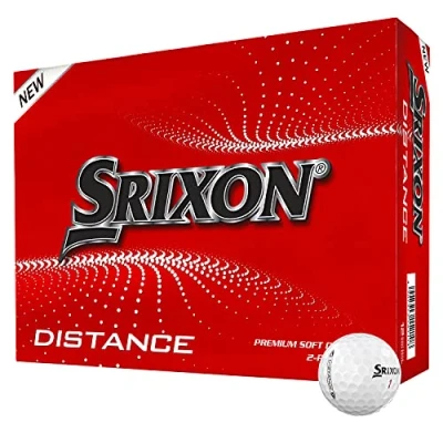 Abbildung von Srixon Distance 10 Dutzend Golfbälle Hohe Geschwindigkeit und reaktionsfreudiges Gefühl Widerstandsfähig langlebig, Weiß, Einzelgröße