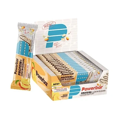 Abbildung von Powerbar Protein Plus Low Sugar Immune Support Peach Yoghurt 16x35g High Immun Riegel