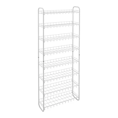 Abbildung von Metaltex Schuhregal, 8 Etagen, Metall, Silber, 23 x 64 165 cm