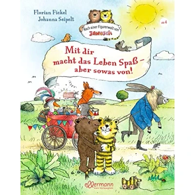 Abbildung von Nach einer Figurenwelt von Janosch. Mit dir macht das Leben Spaß, aber sowas von!: Vier warmherzige Geschichten über Freundschaft, Mut und Zusammenhalt, Kinderbuch zum Vorlesen ab 4 Jahren