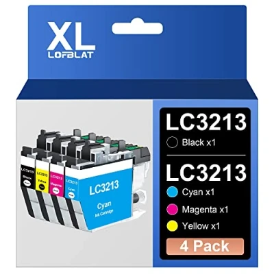 Abbildung von LOFBLAT LC 3213 XL Druckerpatronen Ersatz für Brother LC3213 Patronen Multipack MFC J491DW J497DW DCP J572dw J890DW J895DW J772DW J774DW(4er Pack,LC XL)