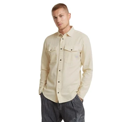 Abbildung von G Star SLIM Shirt Hemd offwhite, Herren, Größe: Medium, Off white