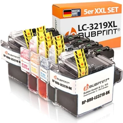 Abbildung von Bubprint 5 Druckerpatronen LC 3219XL kompatibel als Ersatz für Brother MFC J5330DW J5335DW J5730DW J5930DW J6530DW J6535DW J6930DW J6935DW