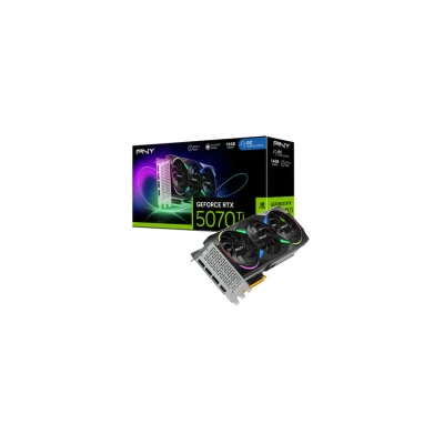 Abbildung von PNY GeForce RTX™ 5070Ti 16GB ARGB OC Triple Fan Grafikkarte DLSS 4
