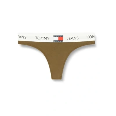 Abbildung von Tommy Jeans Heritage String, Damen, Größe: Small, Drab olive green