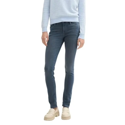 Abbildung von TOM TAILOR Damen Alexa Slim Jeans, 10162 Mid Stone Blue Grey Denim, 26/30