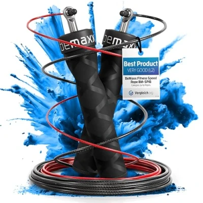 Abbildung von Ersatzseile 2er Set für Ihr Springseil Speed Rope 300cm 3,4mm 2 verstellbare High Ersatzlitzen PVC Ersatz Stahlseile Seile Double Unders, Workout, Profi Sport, Boxen, Spare Parts